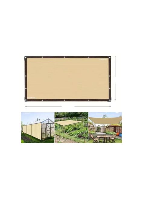 Malla Red de Parasol de Jardín Toldo Protección UV Solar 6x4-5