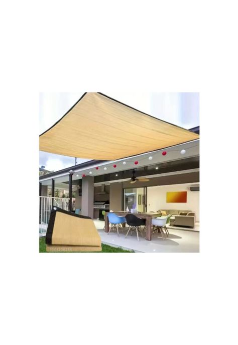 Malla Red de Parasol de Jardín Toldo Protección UV Solar 6x4-7