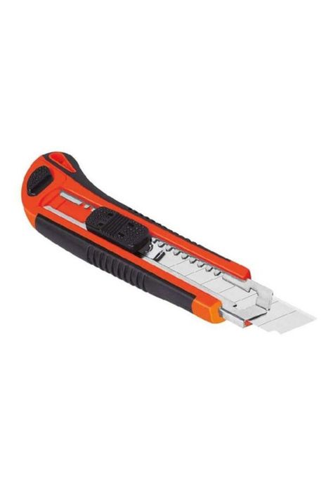 Cuchillo Cartonero De 15 Cms Con Grip + 3 Hojas Repuesto-1