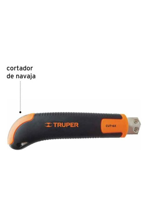 Cuchillo Cartonero De 15 Cms Con Grip + 3 Hojas Repuesto-2