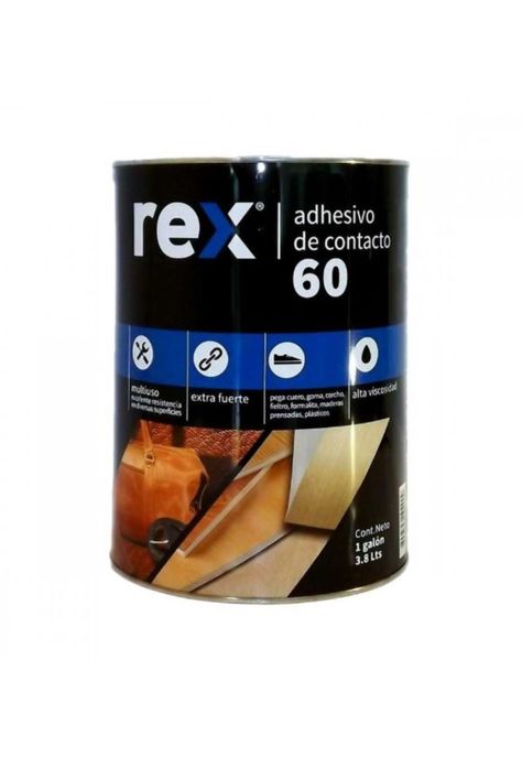 Pegamento Adhesivo De Contacto Multiuso 60 REX Galon 3.78l -0
