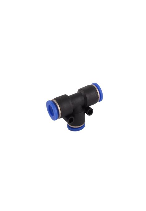 Conector Tee 6mm, Neumatico Bloqueo Antideslizante 3 Vias-0
