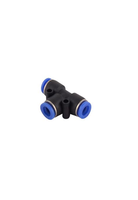 Conector Tee 6mm, Neumatico Bloqueo Antideslizante 3 Vias-1