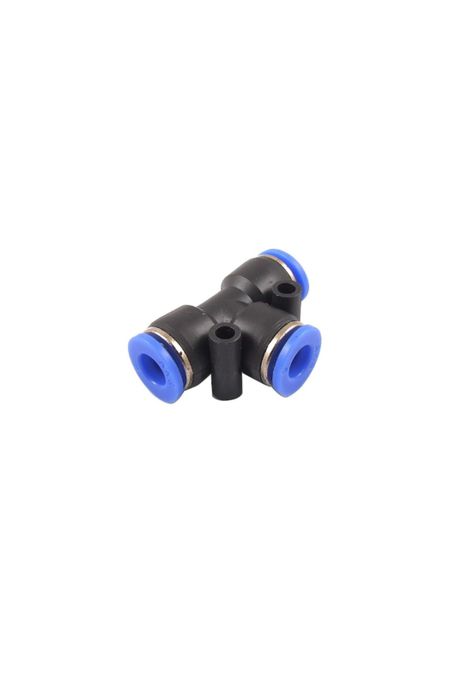 Conector Tee 6mm, Neumatico Bloqueo Antideslizante 3 Vias-2