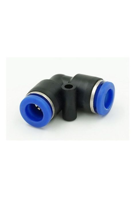 Conector Rapido Neumatico Union Codo 6mm 2 Vias-0