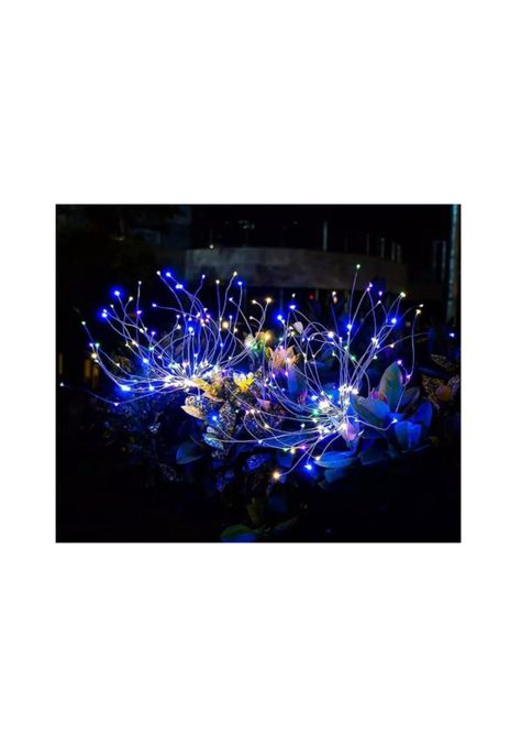 Pack X2 Luces Multicolor Solares Micro Led Fuego Artificial-5