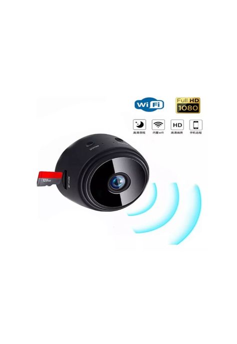 Mini Camara Espia Audio Video Detecta Movimiento Color Negro-3