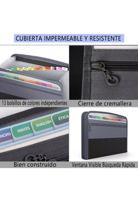 Carpetas de Archivos Tipo Cremallera – Pack de 13-6