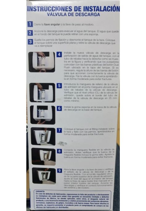 Valvula De Descarga Dual Con Boton Universal Wc Fanaloza-2
