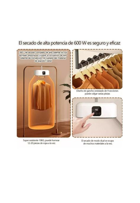 Secador de Ropa Portátil – Capacidad de Carga 10 kg-4