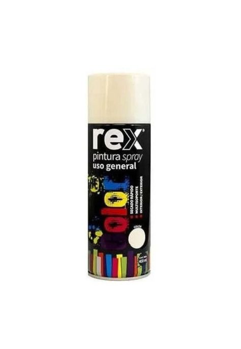 Pintura En Spray Uso General Secado Rápido Rex 400ml Blanca-0