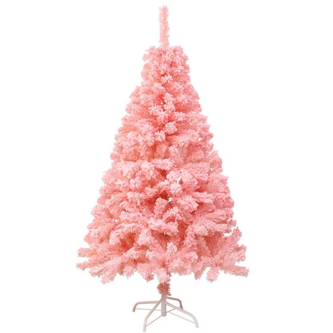 Árbol De Navidad 2.10 CM Color Rosado Decoración Navideña Año Nuevo-0