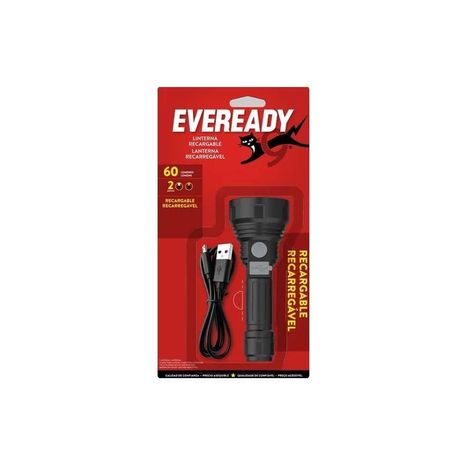 Linterna Eveready Led Recargable USB 60 Lúmenes EVRVPHCL4-0