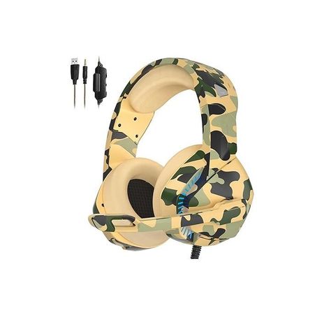 Audífono Gamer Phoinikas H3 Estilo De Camuflaje-0