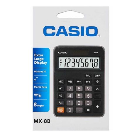 Calculadora De Escritorio 8 Dígitos Casio MX-8B-2