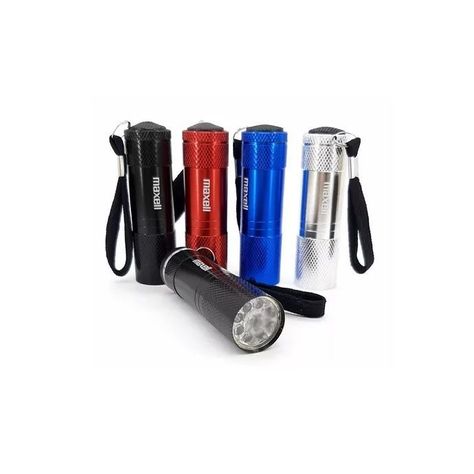 Linterna Metálica De Aluminio Maxell Pequeña Ledflash Light Pack 3 Unidades-1