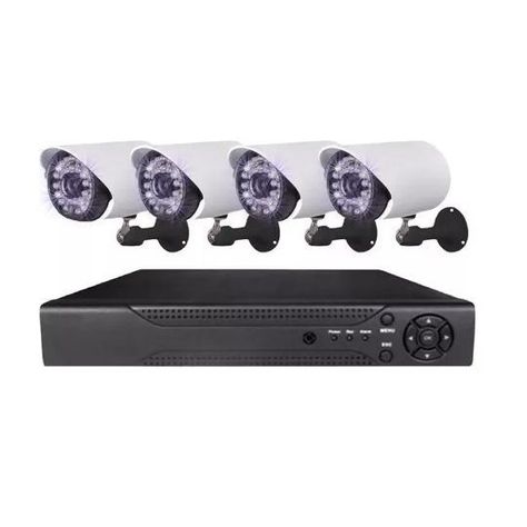 Kit De 4 Cámaras AHD Con DVR 1080p Full HD-0