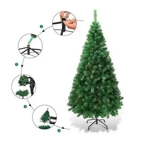 Árbol De Navidad Verde 1.80 Metros Decoración-1