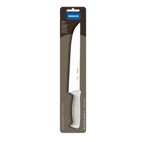 Cuchillo Para Carne de 10" Brinox Mango Blanco 2506/314-0