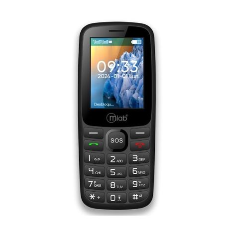 Celular Básico Microlab Modelo 9387 Incluye Sim Card De Regalo-0