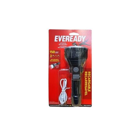 Linterna Eveready Led Recargable USB 150 Lúmenes EVRVPHHL4-2