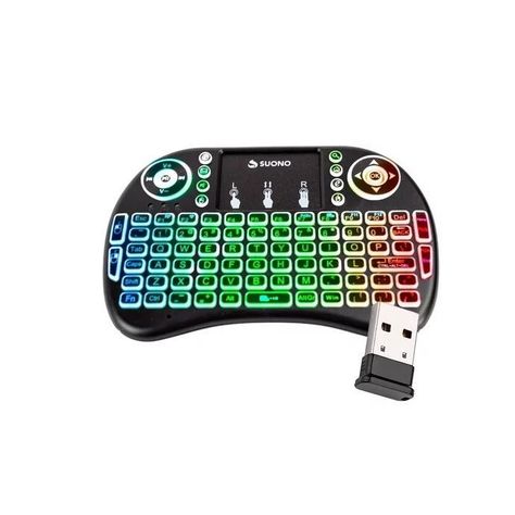 Mini Teclado Inalámbrico Smart TV Modelo Backlit Luz -2