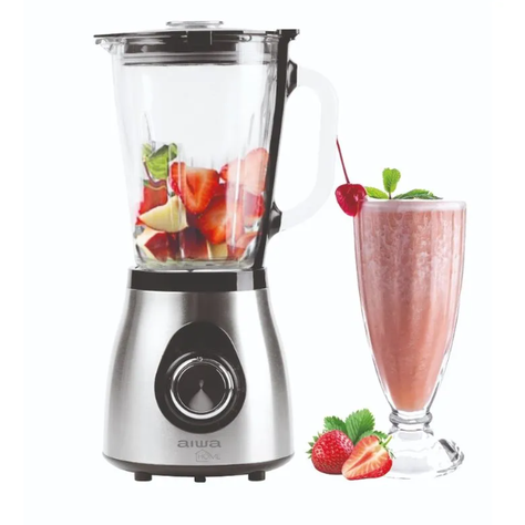Licuadora De Pie Aiwa Acero Inoxidable 1.5L 500w -3