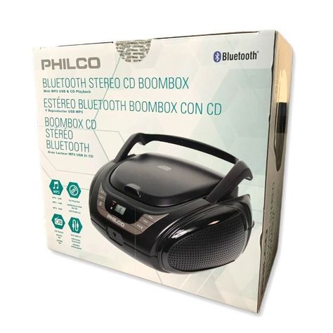 Radio Philco MP3/USB y CD Boombox Modelo PJB2120BT-0