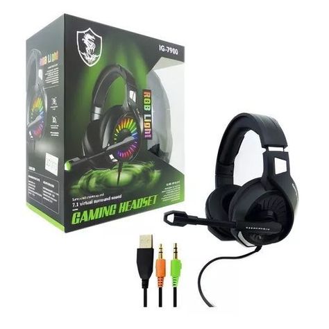 Audífono Pc Gamer Headset Modelo IG-7900 RGB Light-1