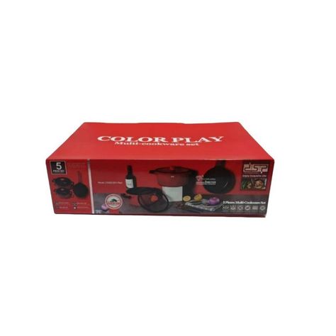 Set de Ollas Antiadherentes de 5 Piezas CA002S001 Red-0