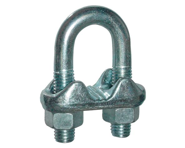 Abrazadera para cable 3/16'' galvanizada Imporper-0