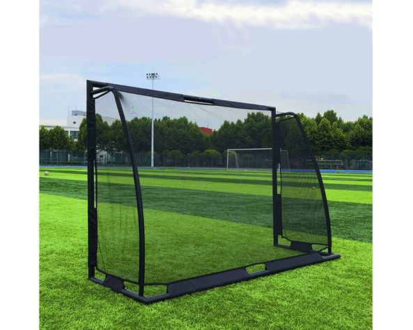 Arco fútbol acero galvanizado negro-3