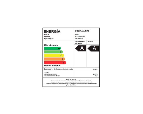 Cocina MCG-4QPI24NS 4 quemadores Midea-8