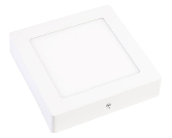 Panel LED sobrepuesto 12W luz fría cuadrado ByP-1