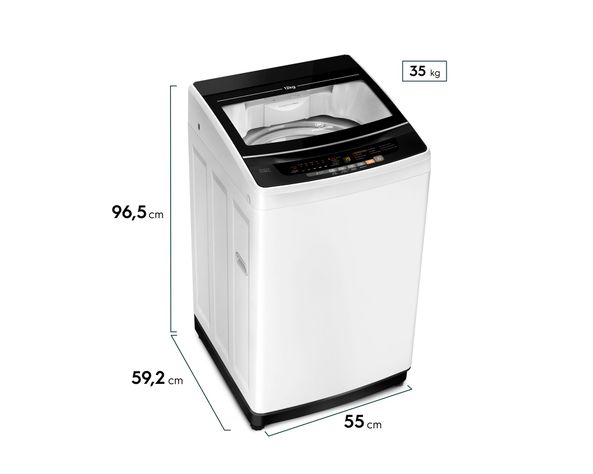Lavadora carga superior 12 kg BZG blanco-5
