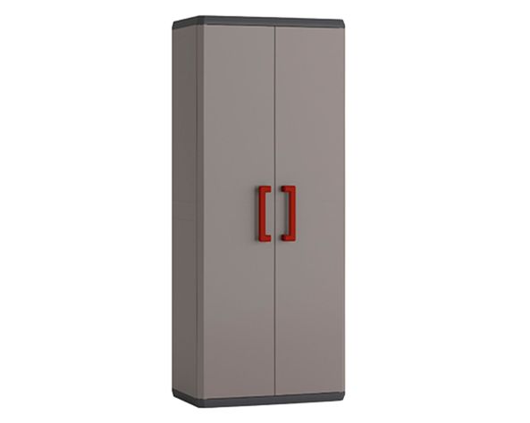 Estante organizador alto Quadra gris mate 166x68x39 cm-0