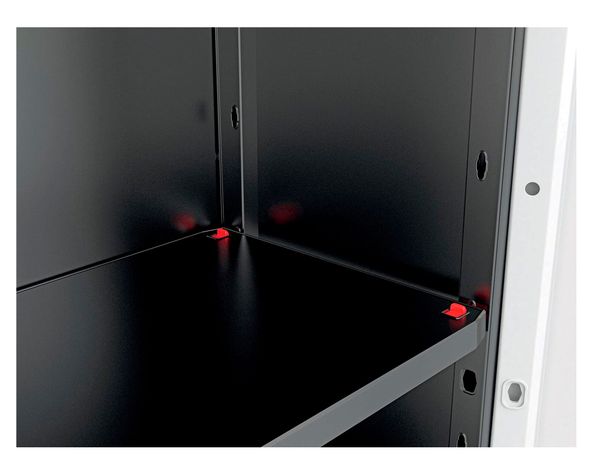 Estante organizador alto Quadra gris mate 166x68x39 cm-2