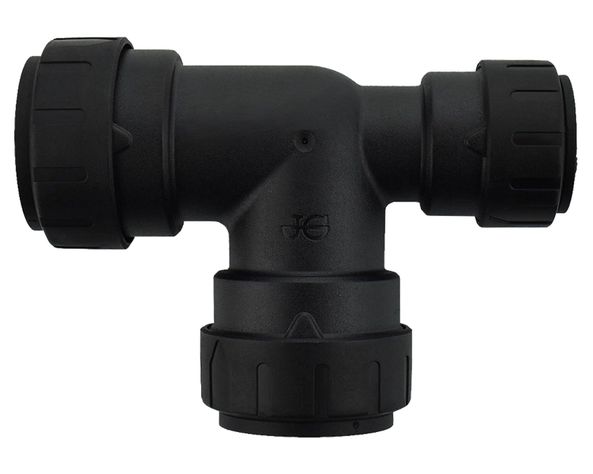 Adaptador Tee 3/4 x 1/2 x 1/2'' conexión rápida-0