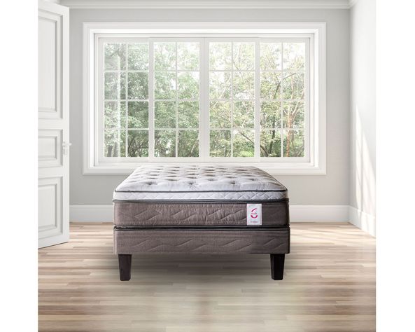 Cama europea 1.5 plazas New Style 6 + set Ferrara Rosen-4