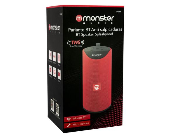 Parlante BT P450 rojo/negro-3