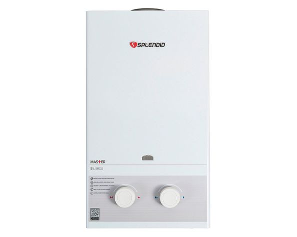 Calefont ionizado tiro natural 8 litros gas natural Master Splendid-0