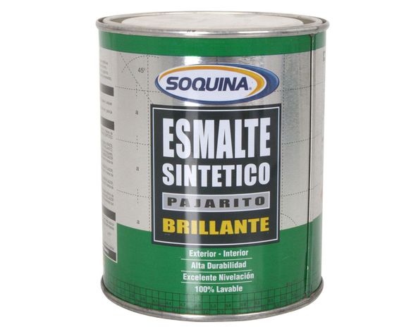 Esmalte sintético 1/4 galón Pajarito blanco Soquina-0