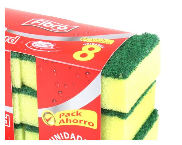 Esponja estándar 8 unidades Fibro-1