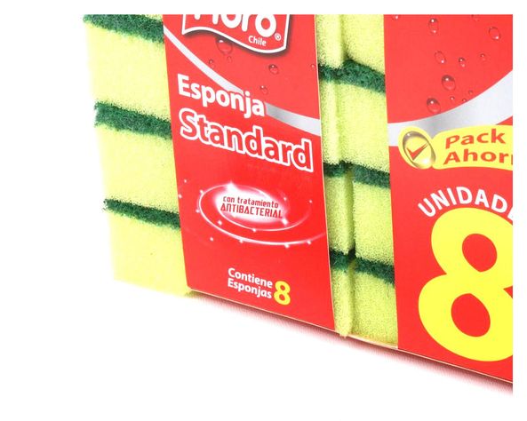 Esponja estándar 8 unidades Fibro-2