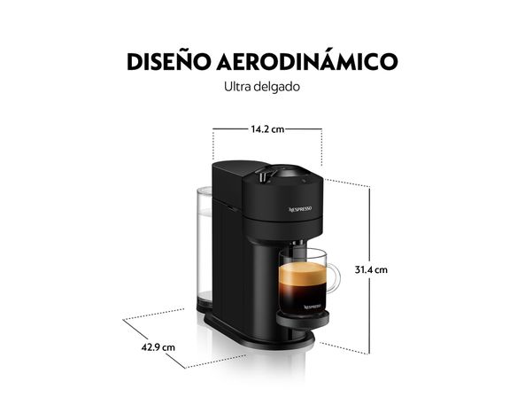 Cafetera 1.1 litros Vertuo Next negro mate Nespresso.-5