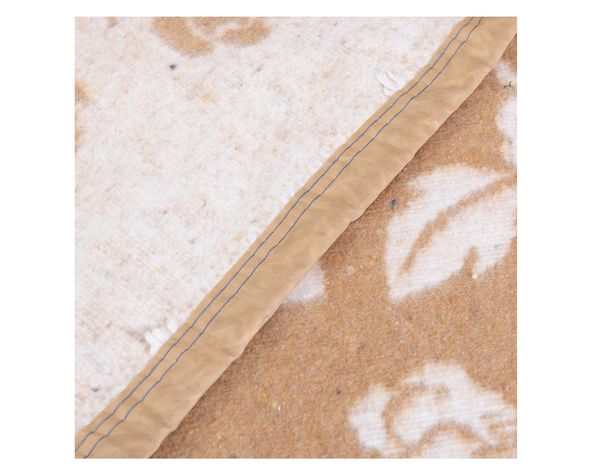 Frazada térmica Noruega Floral beige 1.5 plazas-1