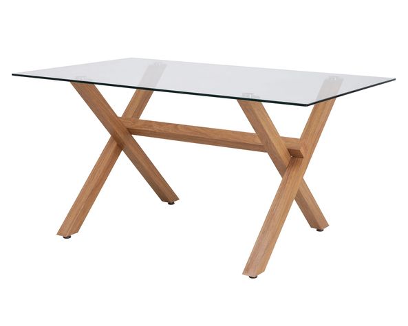 Mesa comedor Lila vidrio/café-0