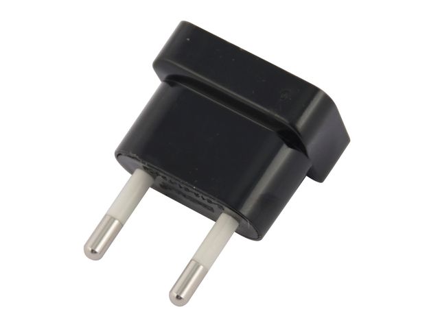 Adaptador patas planas 10A 250V negro Rema-1