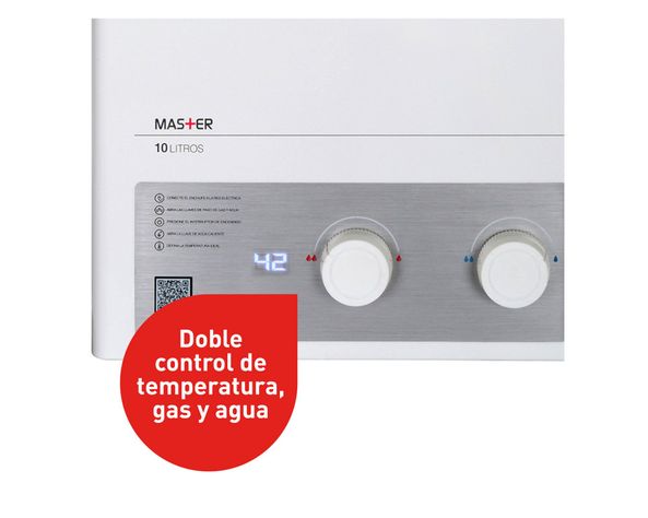 Calefont tiro forzado 10 litros gas natural Master Splendid-1