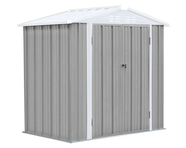 Bodega jardín 212x198x126 cm Homeshed gris El Barco.-0